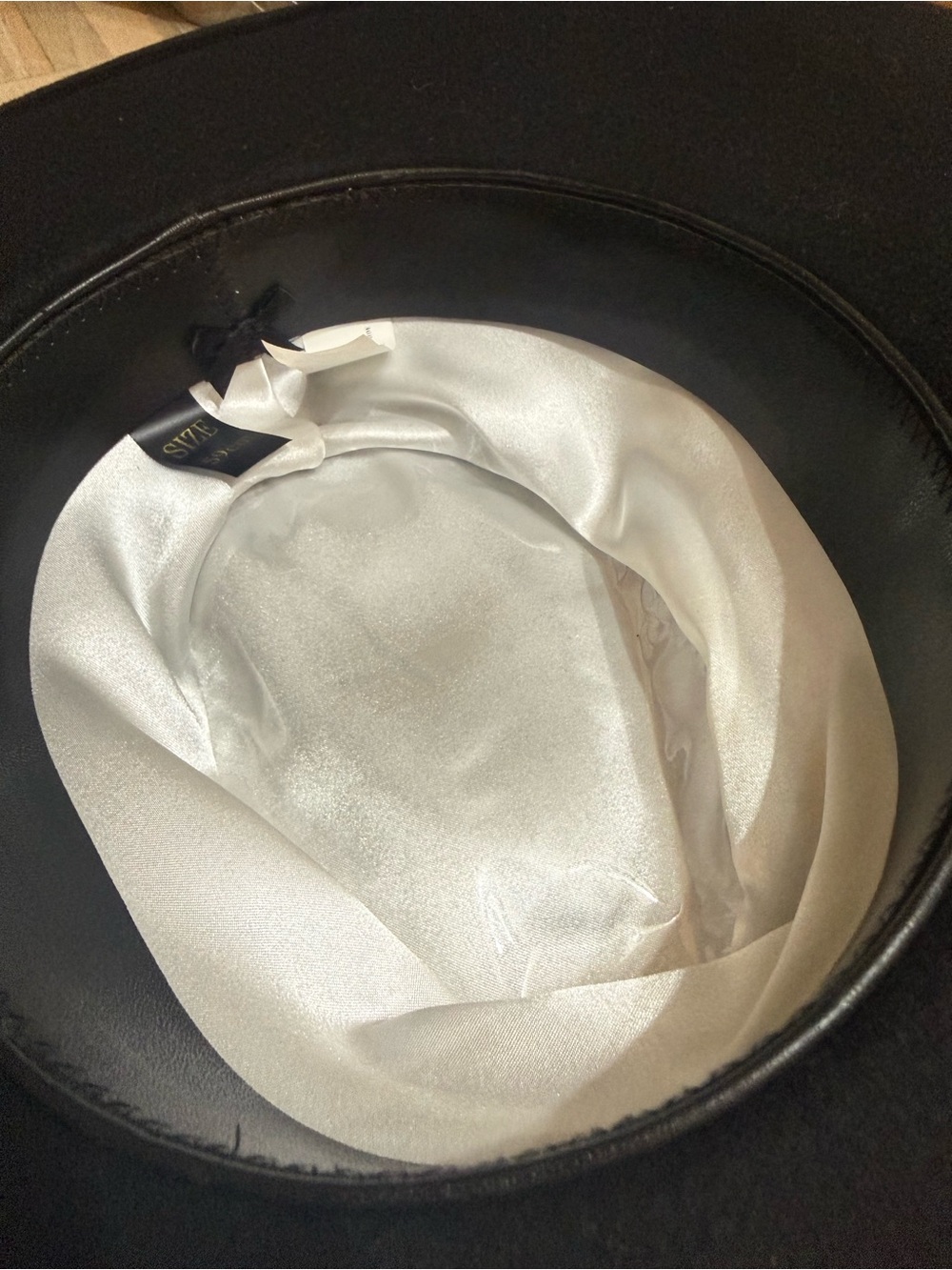 🇨🇦 Biltmore 100% Wool Western Cowboy Hat - Black, Size 59cm (7 3/8) - Picture 7 of 9